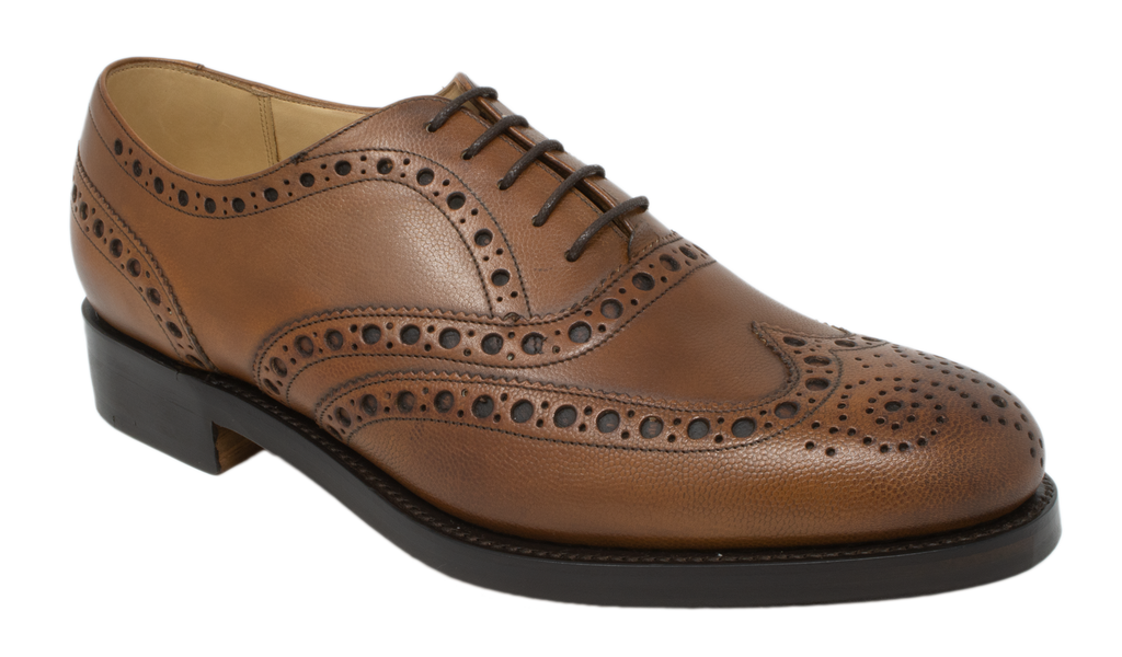 Padstow Tan Fine Grain Barker Shoes UK