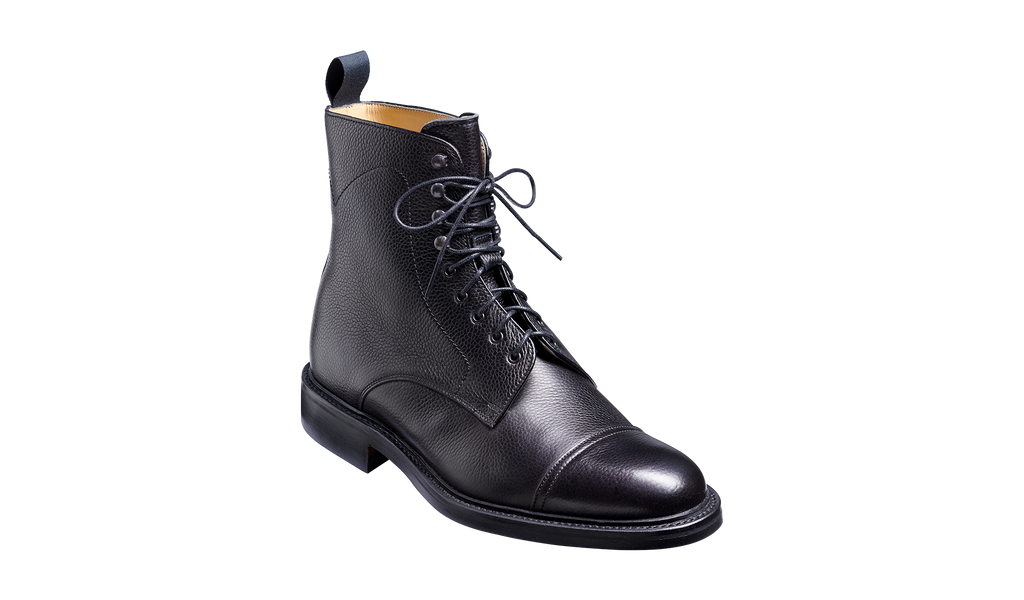 Mens cap 2025 toe boots black