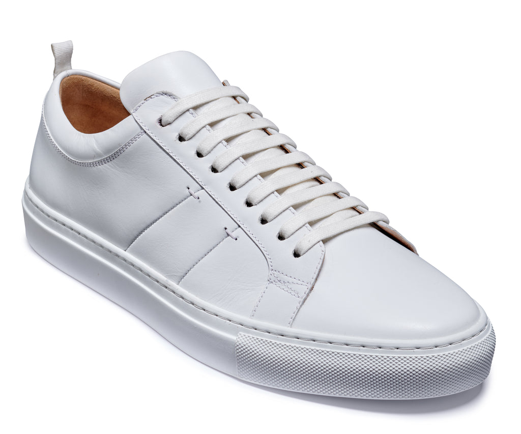 Greg - White Calf White Sole | Barker Shoes UK