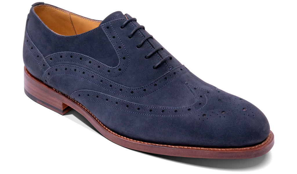 Liffey -Navy Nubuck | Barker Shoes UK