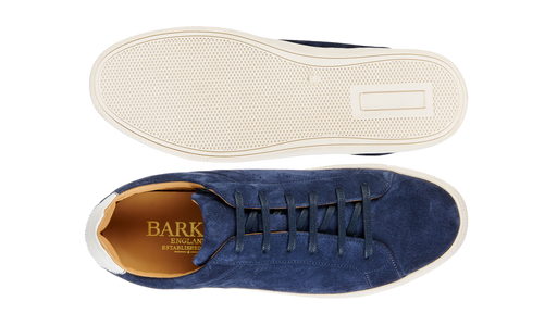 Skylar - Navy Suede White