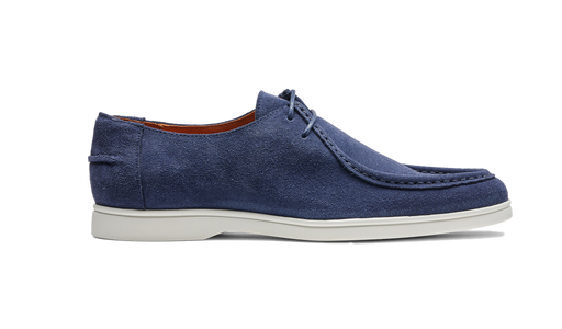 Vigo - Navy Suede White Sole