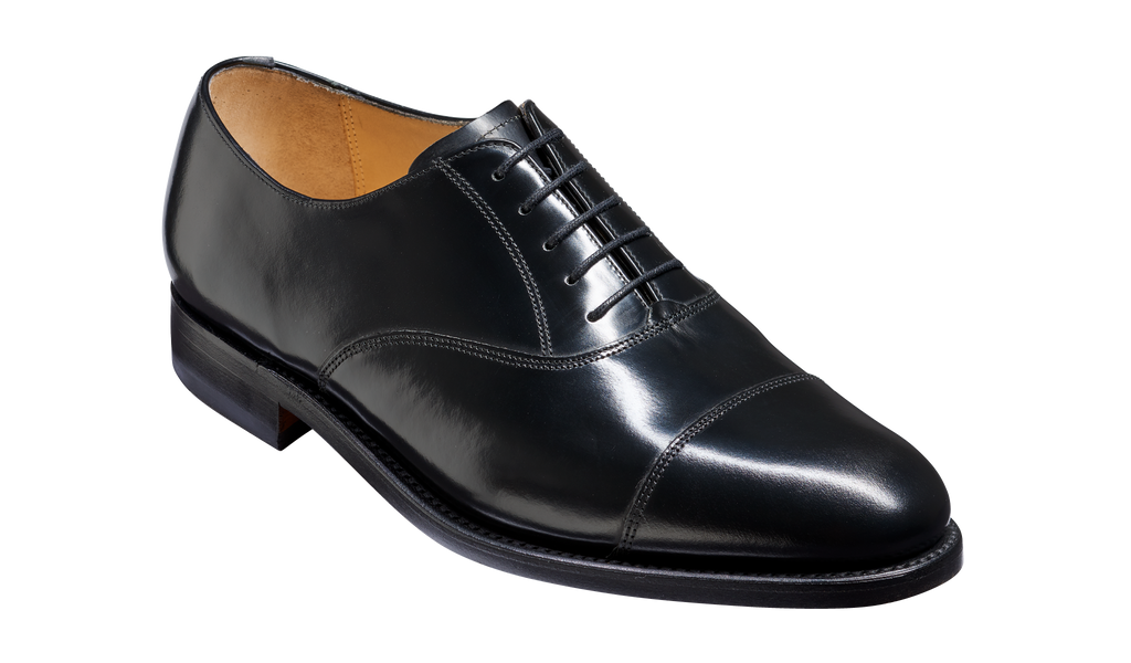 Arnold Black Hi-Shine Oxford Shoes | Barker Shoes UK