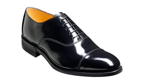 Cheltenham Black Hi-shine Oxford Shoes For Men's 