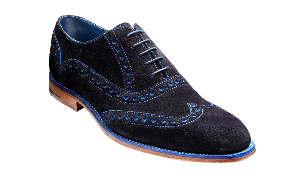 Grant - Navy / Blue Suede