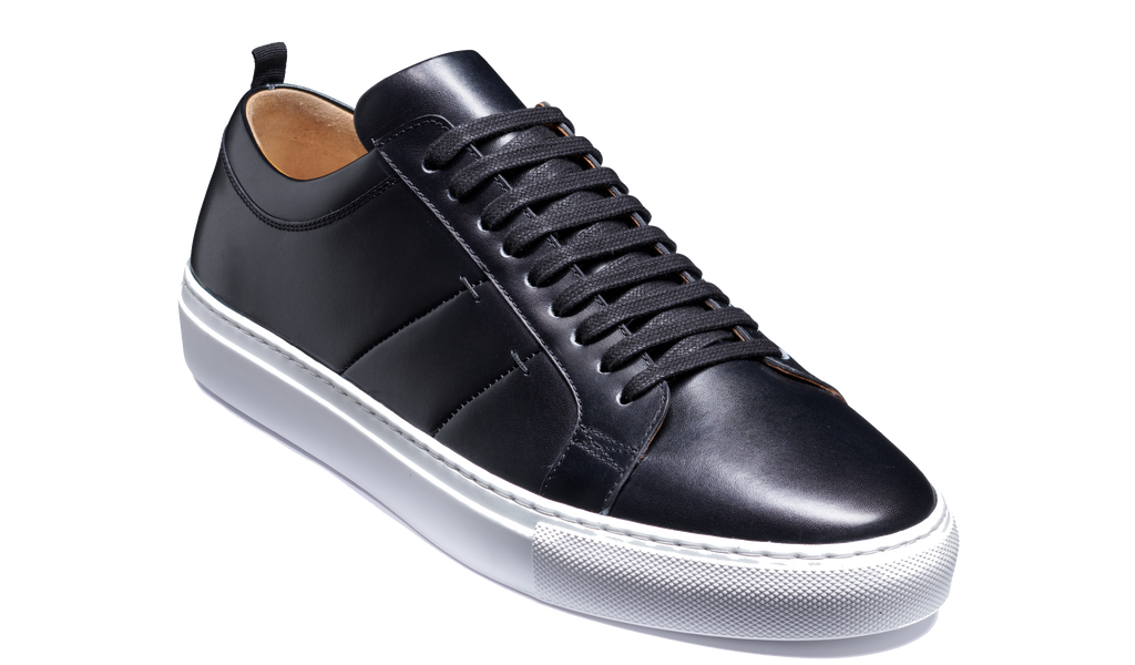 Greg - Black Calf White Sole