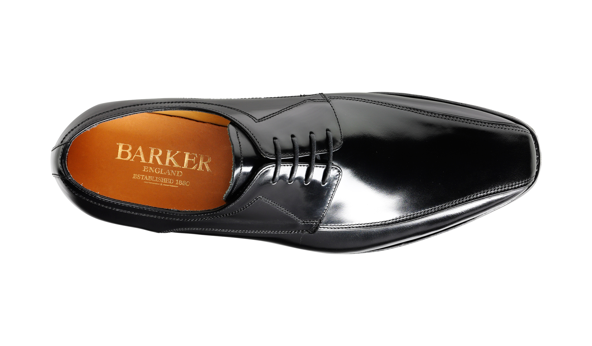 Newbury - Black Hi-Shine | Mens Derby Shoes | Barker Shoes UK