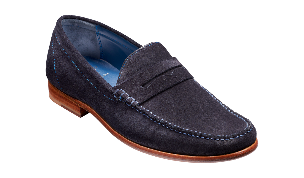 William - Dark Navy Suede