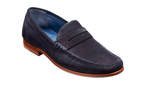 William - Dark Navy Suede