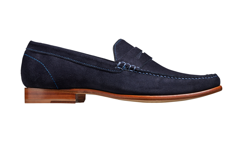 William - Dark Navy Suede