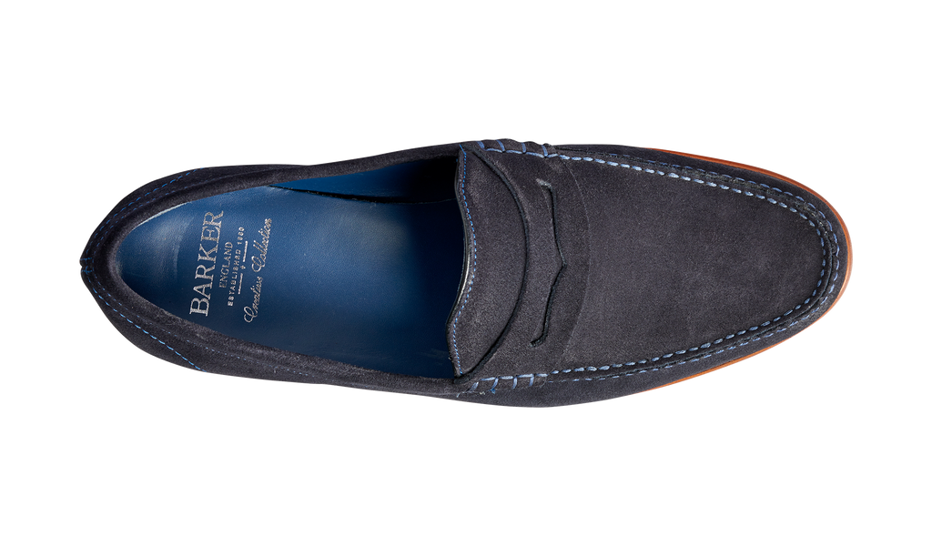 William - Dark Navy Suede