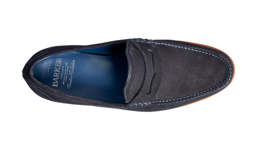 William - Dark Navy Suede